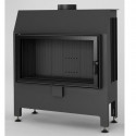 Kurtuve HEATRO 81 ar melnu keramiku , 12kW , 810mm sērijas platums , h=450mm, dūmvada Ø 180mm