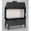 Kurtuve HEATRO 69L ar kreiso sānu stiklu  , 11kW , 690mm sērijas platums , h=450mm, dūmvada Ø 180mm