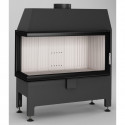 Kurtuve HEATRO 81L ar kreiso sānu stiklu  , 12kW , 810mm sērijas platums , h=450mm, dūmvada Ø 180mm