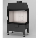 Kurtuve HEATRO 55 P ar labo sānu stiklu  , 9kW , 550mm sērijas platums , h=450mm, dūmvada Ø 180mm