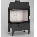 Kurtuve HEATRO 55L ar kreiso sānu stiklu  , 9kW , 550mm sērijas platums , h=450mm, dūmvada Ø 180mm