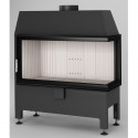Kurtuve HEATRO 81 P ar labo sānu stiklu  , 12kW , 810mm sērijas platums , h=450mm, dūmvada Ø 180mm